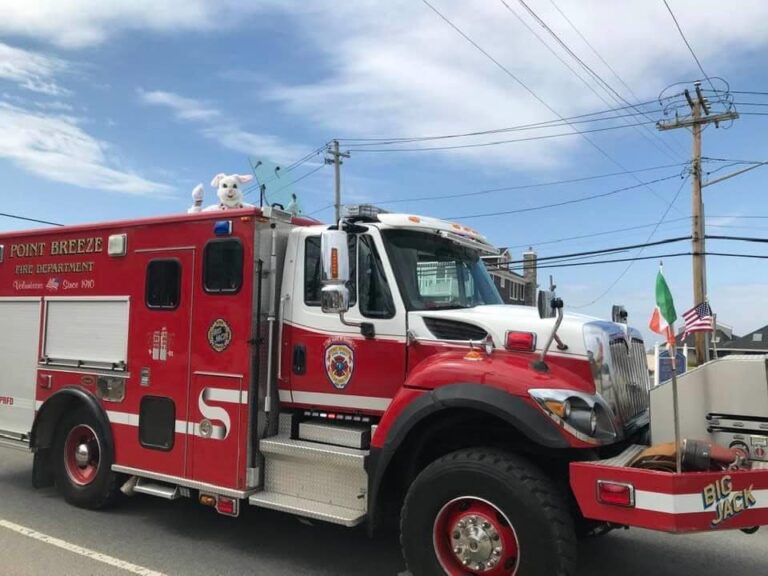 Point Breeze VFD apparatus with Easter Bunny